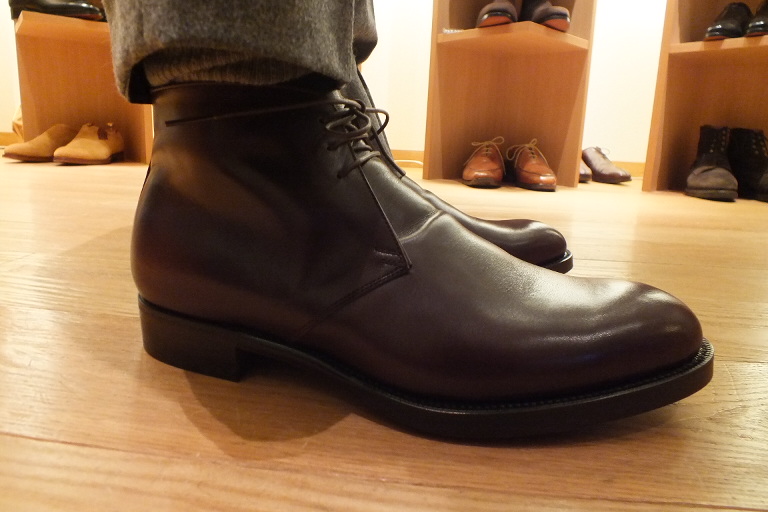 スペードソール(ハーフミッドソール)仕様のチャッカブーツ：名古屋の紳士靴店「Avanti （アバンティ）」