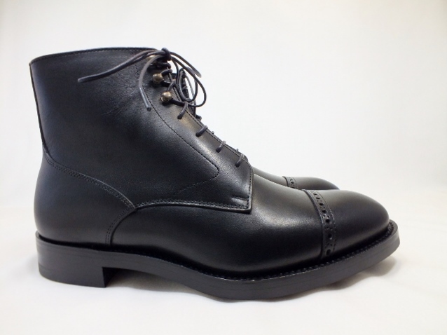 パンチドキャップトゥレースアップブーツ/名古屋紳士靴：名古屋の紳士 