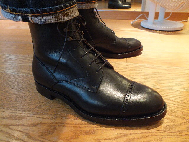 パンチドキャップトゥレースアップブーツ/名古屋紳士靴：名古屋の紳士 